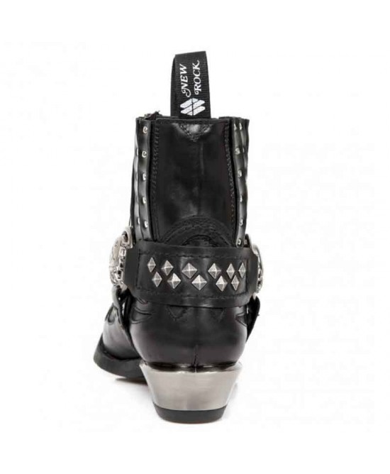 NEWROCK WESTコレクション｜ブーツ M-7950-S9 ankle-boot-black-west-m-7950-